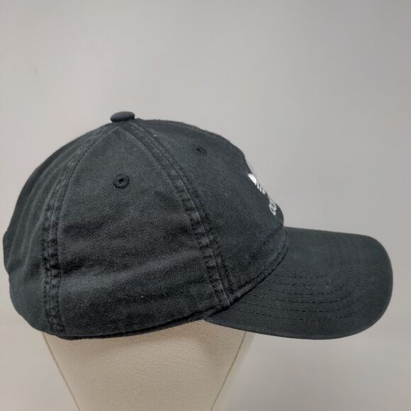 Adidas Men's Slideback Hat Black OSFA Embroidered Trefoil Logo 100% Cotton - Picture 6 of 11